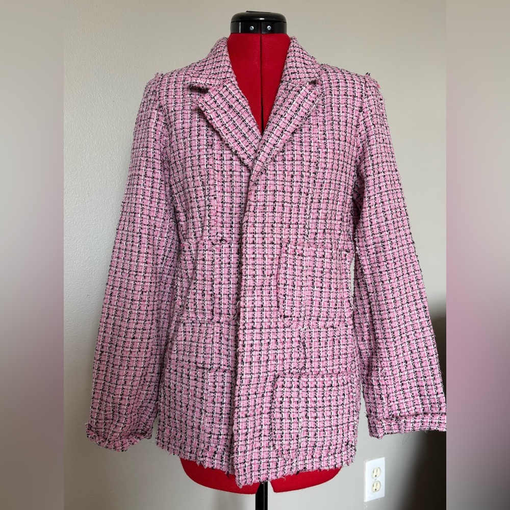Women's Pink Tweed Jacket
